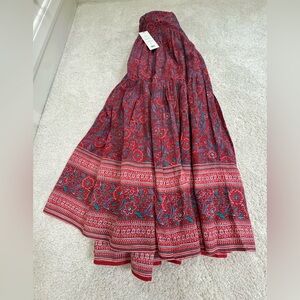 Veronica Beard Red Maxi Skirt